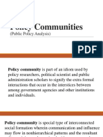 Policy Communities