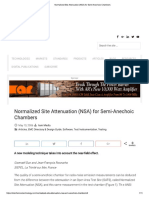 Normalized Site Attenuation (NSA) For Semi-Anechoic Chambers