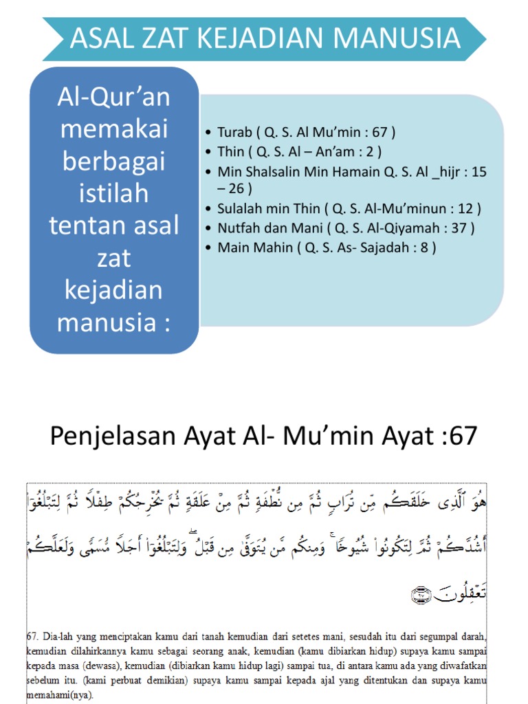 Asal Zat Kejadian Manusia Pdf