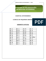 Residência Veterinária 2019 Gabarito