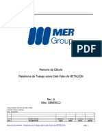 Memoria de Cálculo - Plataforma de Trabajo Sobre Cielo Falso de METALCON