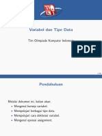 Pemrograman Dasar CPP - 02 Variabel Tipe Data PDF