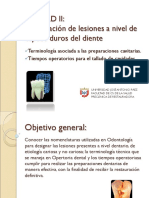 UNIDAD II Clasificacion de Lesiones en Tejidos Duros Dentarios