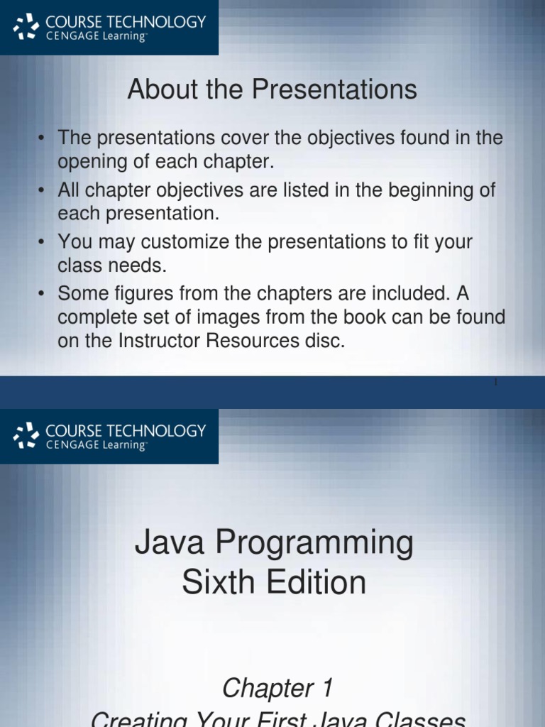 PPT ch01 | PDF | Object Oriented Programming | Java (Programming Language)