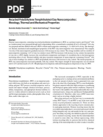 Recycled Poly(Ethylene Terephthalate)/Clay Nanocomposites