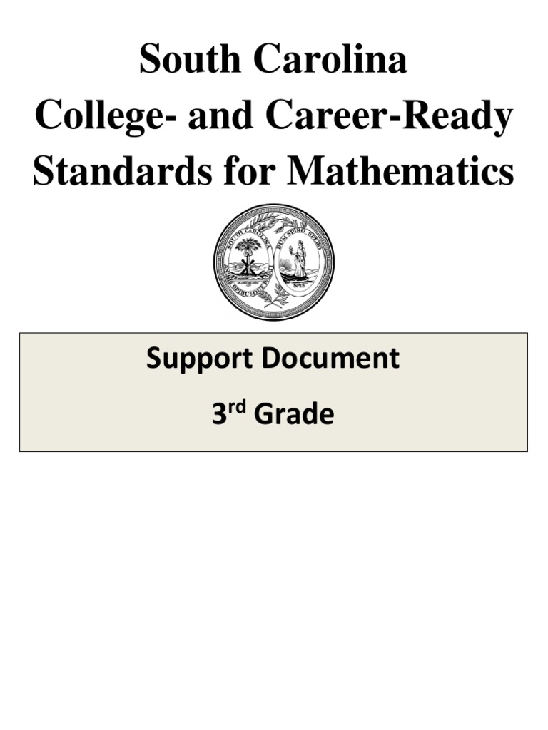 SC 3rd Grade Math Standards Guide | PDF | Division (Mathematics ...