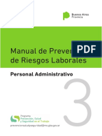 Manual de Prevención de Riesgos Laborales para el Personal Administrativo del Ministerio de Salud