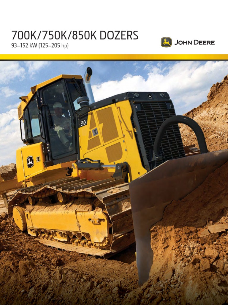 Dozers 700k 750k 850k PDF | PDF | Transmission (Mechanics) | Horsepower