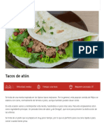 Tacos de Atún - Conservas Albo