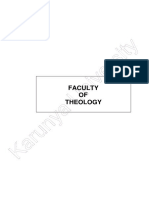 Faculty of Theology - Karunya University