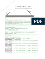 Frame Structure Deflection Analysis