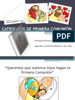 CATEQUESIS DE PRIMERA COMUNION PAPAS Y PADRINOS