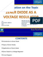 Zener Diode As A Voltage Regulator