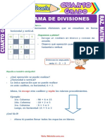 Crucigrama de Divisiones para Cuarto Grado de Primaria