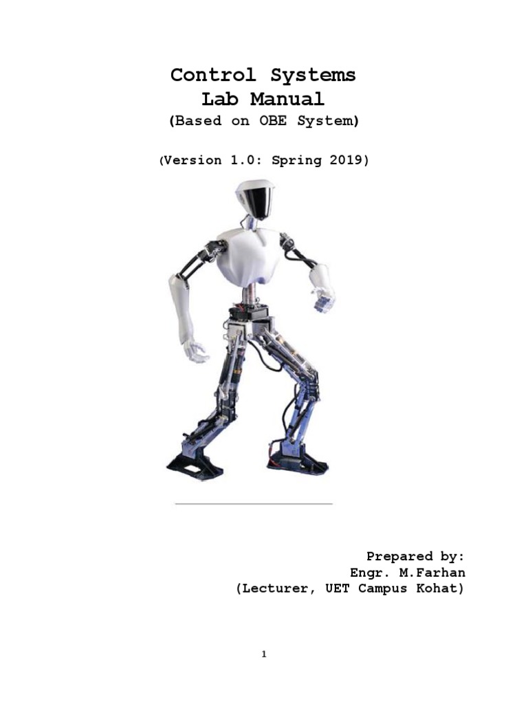 Control Systems Lab Guide | PDF | Control Theory | Polynomial