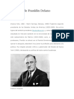 Biografía de Franklin Delano Roosevelt
