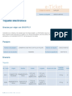 E-Ticket Itinerary Receipt