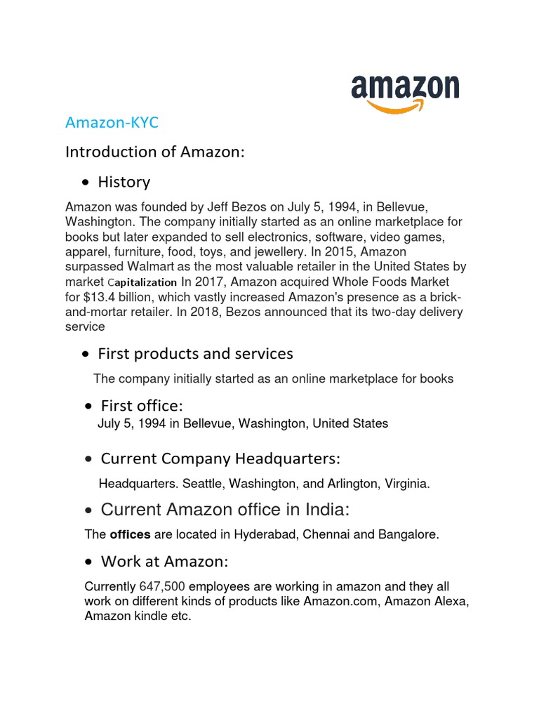 Amazon Overview for Job Seekers | PDF