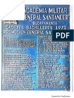 placas de grado Académica Militar