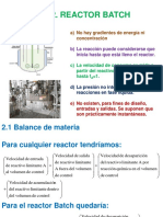 Reactores Batch: Ecuaciones de diseño y problemas resueltos