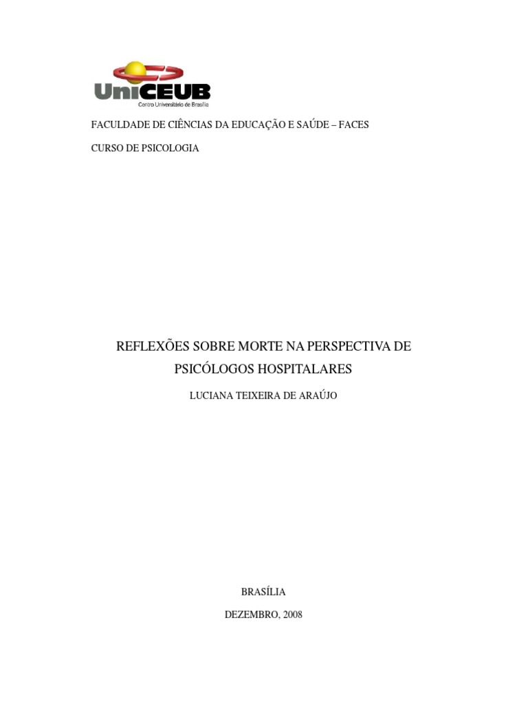 Reflexões Sobre A Morte PDF | PDF | Morte | Humano