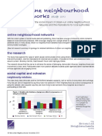 Online Neighbourhood Networks