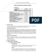 TDR de Materiales - Estructuras de Captacion