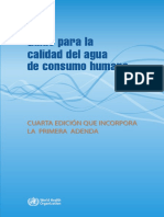 Guías Para La Calidad Del Agua de Consumo Humano. 4ta Edición