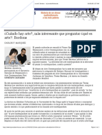 “¿Cuándo hay arte?, más interesante que preguntar ¿qué es arte?- Bordons - La Jornada Michoacán”