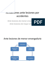 Actuaciones ante lesiones por accidentes