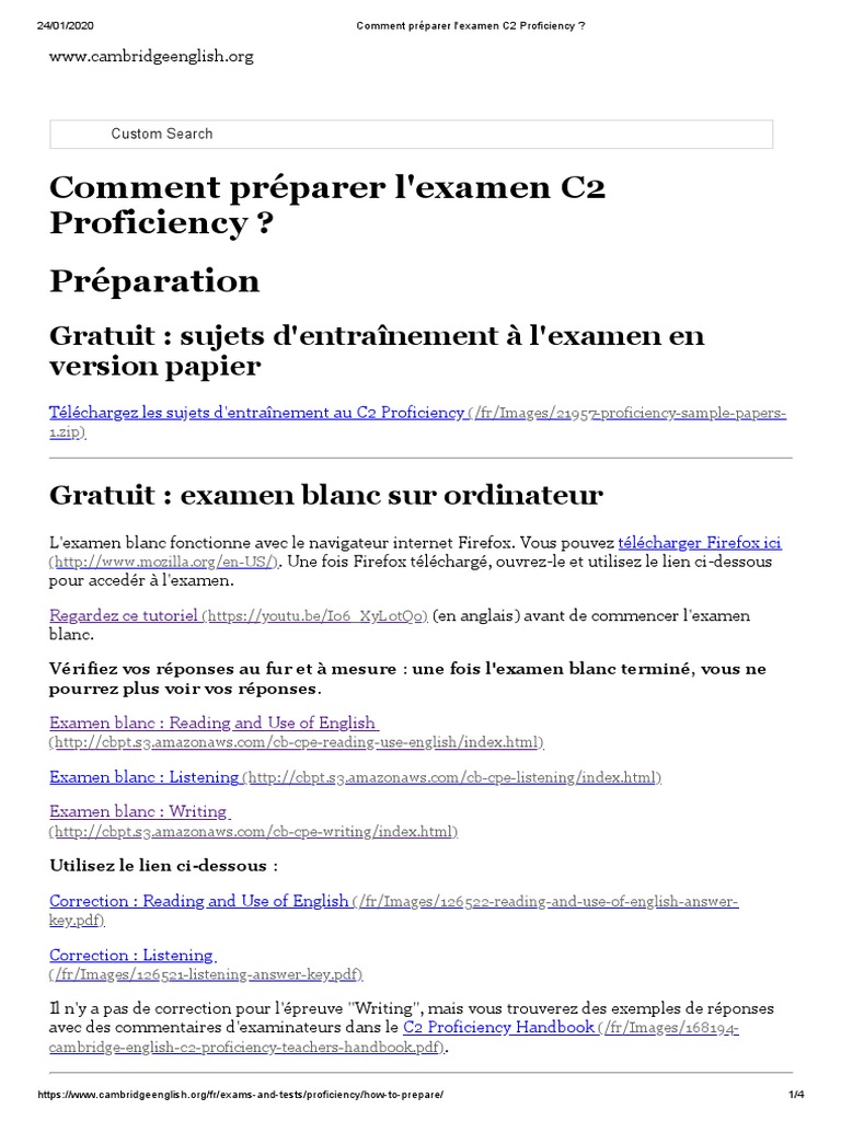 Préparation à l'examen C2 Proficiency | PDF | Informatique | Langues