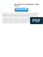 Reliability of Structures | PDF