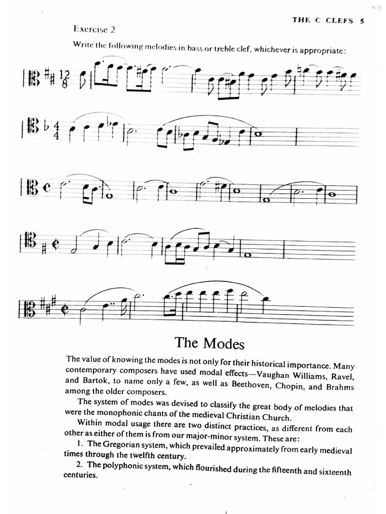 Modal Counterpoint 2 Part | PDF