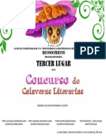 Diploma Concurso de Calaveritas