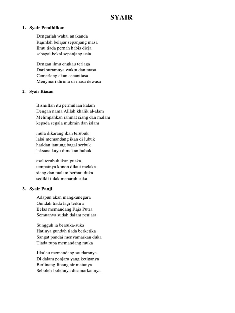 Syair Pdf