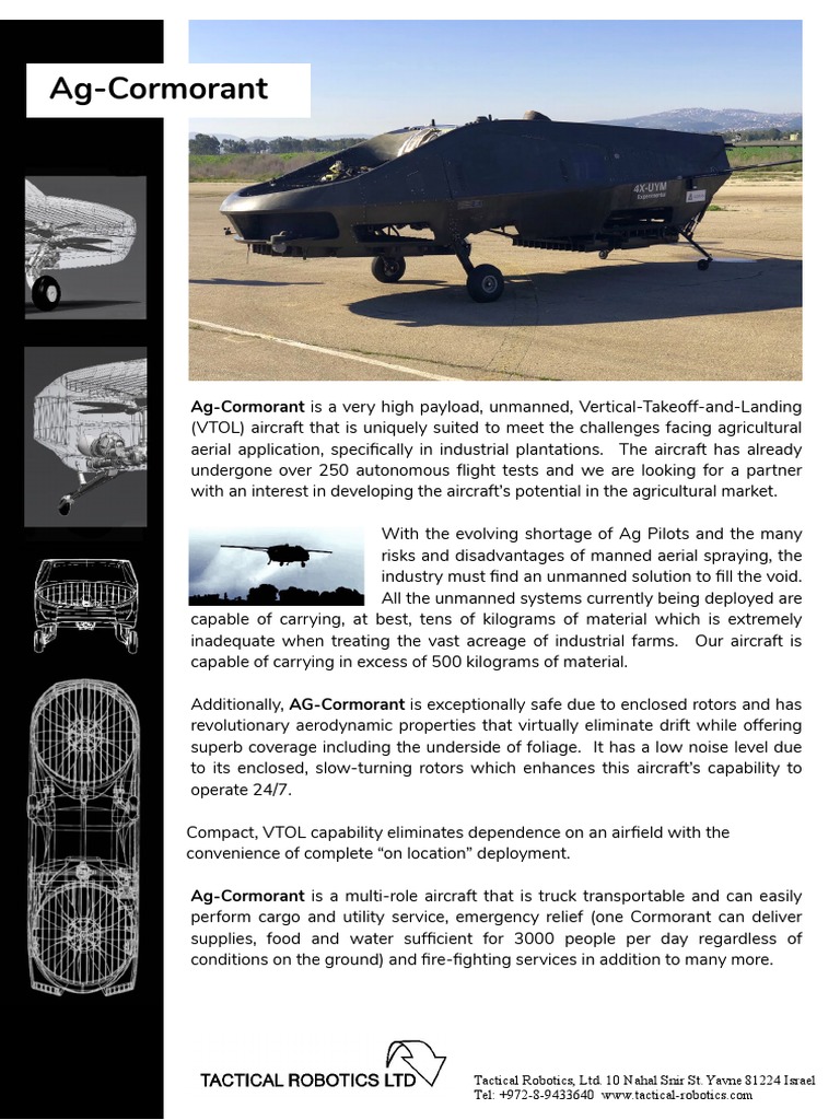 Cormorant PDF Unmanned Aerial Vehicle Aircraft