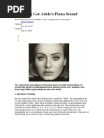 5 Ways To Get Adele's Piano Sound