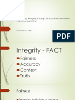 Promoting Integrity through Ethical Campus Journalism