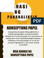 Bahagi NG Pananaliksik