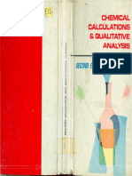 Chemical Calculations and Qualitative Analysis Second Edition by E. Cheng and J. Chow