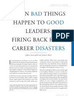 When Bad Things Happen To Good Leaders Firing Back From Career Disasters PDF