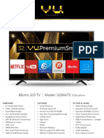 Vu Premium Smart 32 80 CM HD Led TV