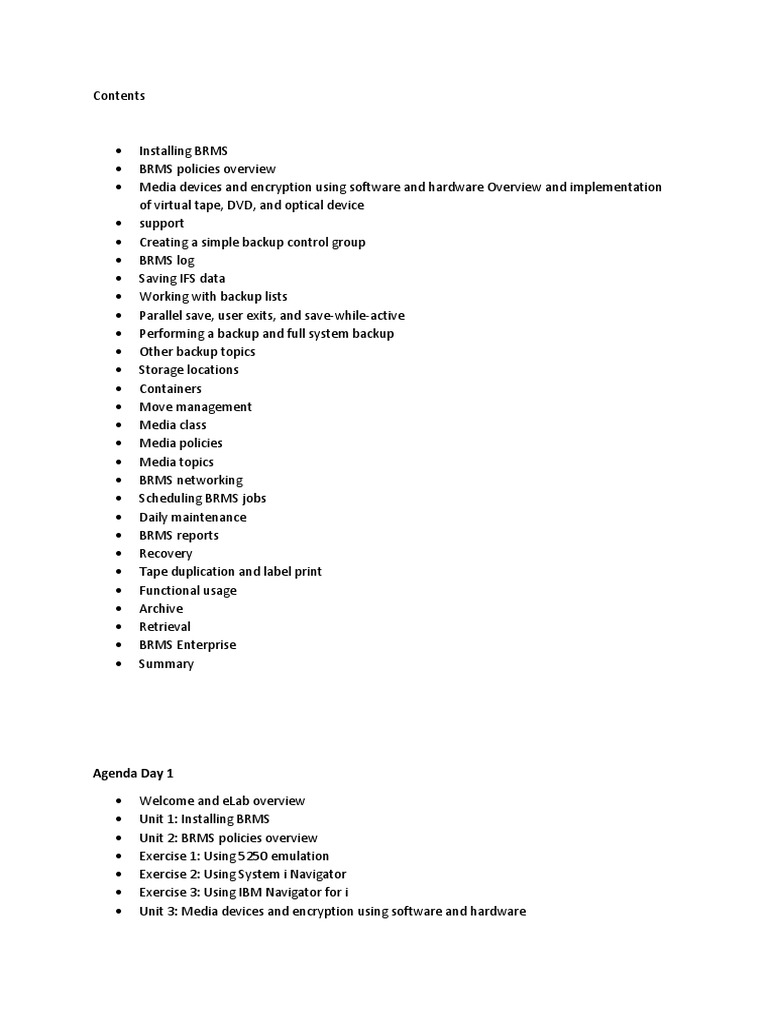 BRMS Installation and Configuration Guide | PDF | Backup | Library ...