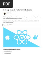 Set Up React Native With Expo - ITNEXT