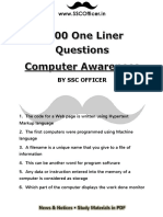 1000 Computer Awareness One Liner Questions - SSC Officer.pdf