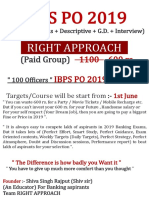 IBPS PO 2019 (Paid Group) RIGHT APPROACH