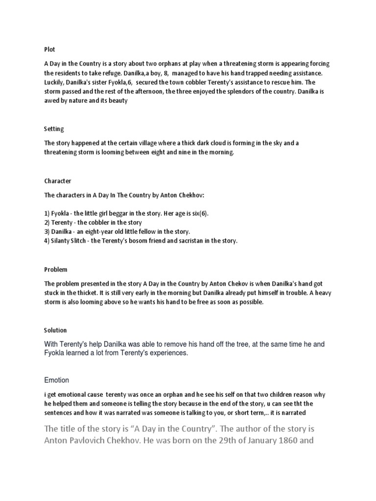 A Day in The Country | PDF