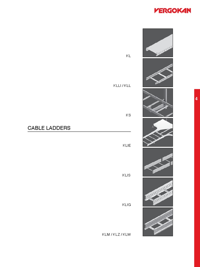 Cable Ladder System Components and Specifications PDF Galvanization