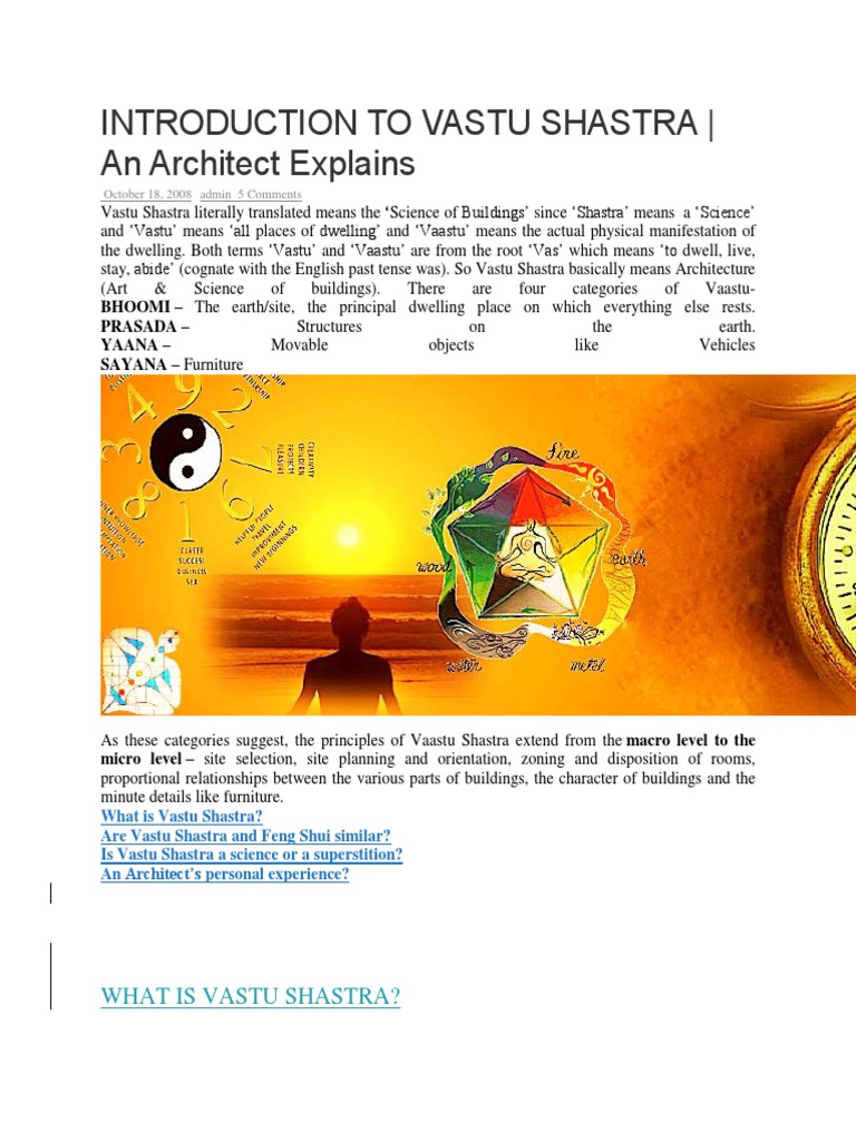 Introduction To Vastu Shastra Principles Pdf 