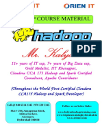 Kalyan Hadoop Course Material at ORIENIT PDF